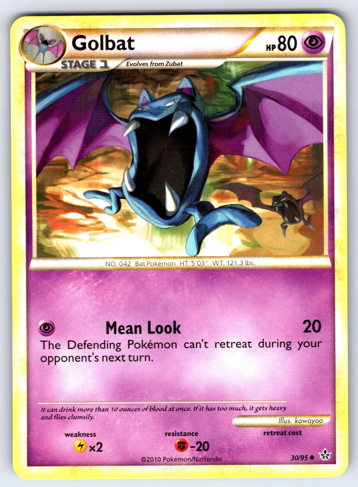 Golbat Uncommon Unleashed 30/95 LP 2010