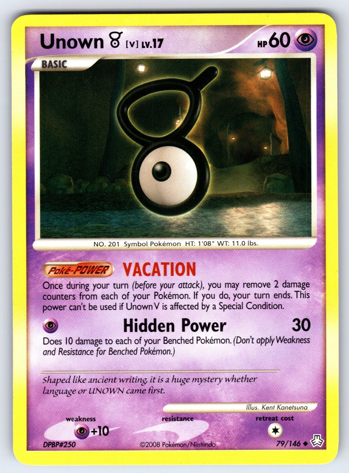 Unown (V) Uncommon Legends Awakened 79/146 LP 2008