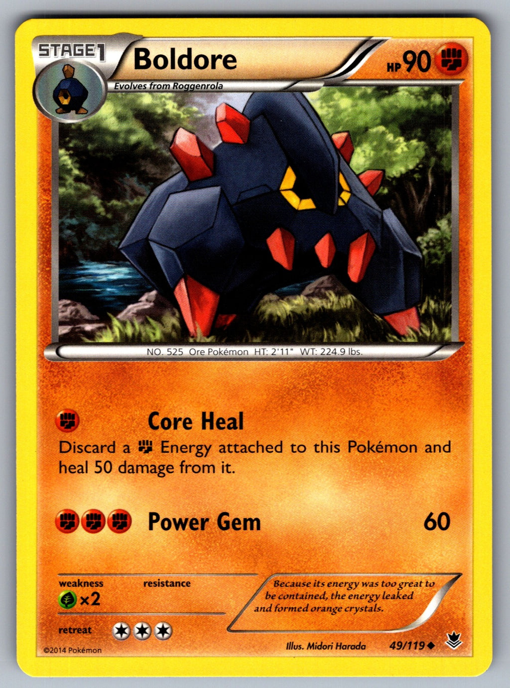 Boldore Uncommon XY - Phantom Forces 49/119 LP 2014