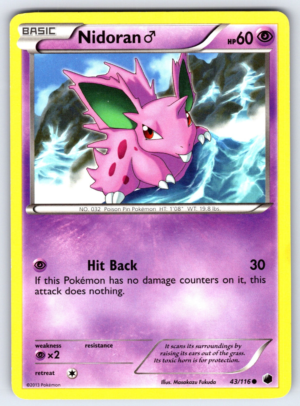 Nidoran M Common Plasma Freeze 43/116 LP 2013