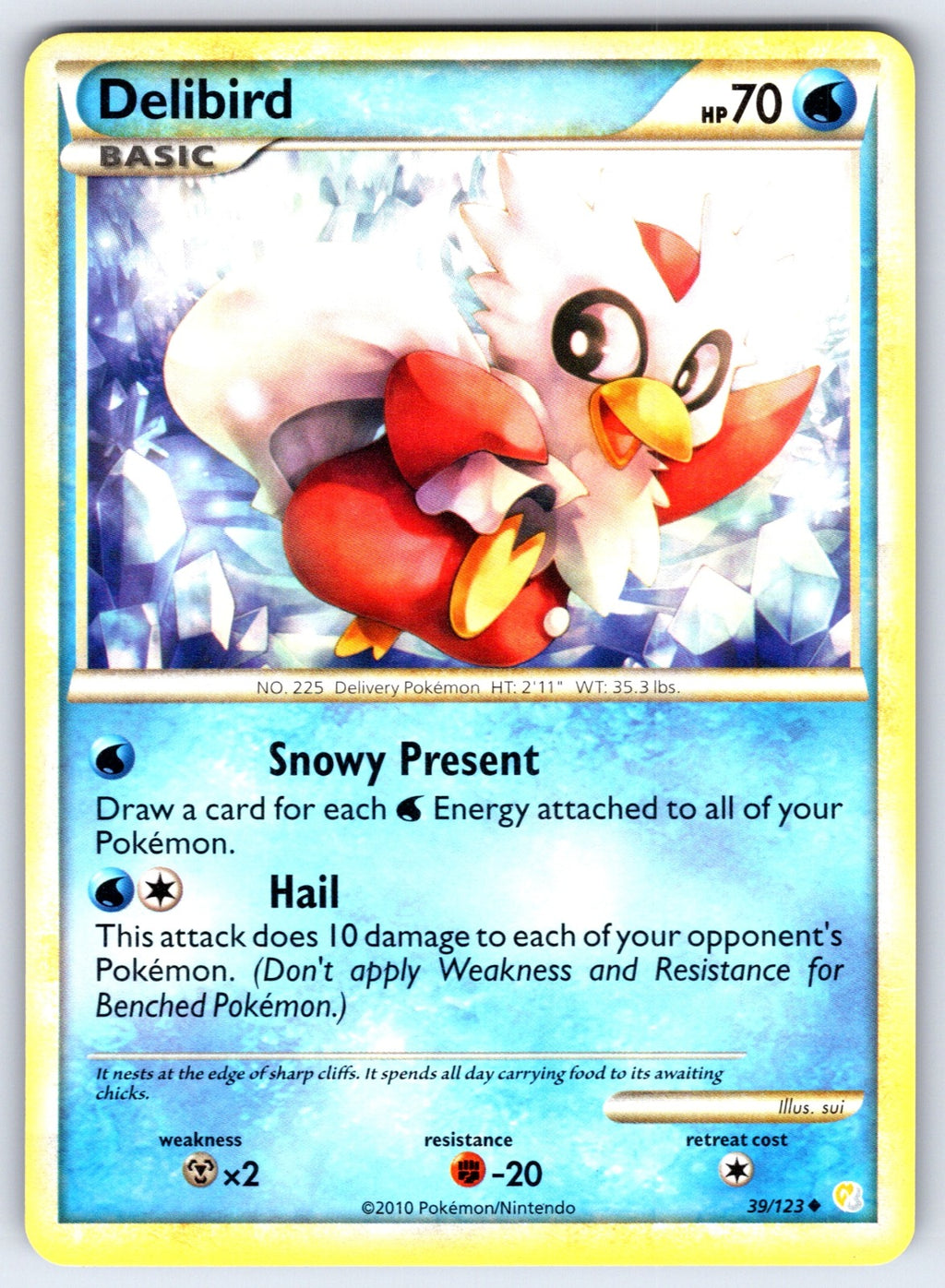 Delibird Uncommon HeartGold SoulSilver 39/123 LP 2010