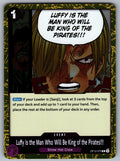 Luffy Is the Man Who Will Be King of the Pirates!!! Foil R Legacy of the Master 