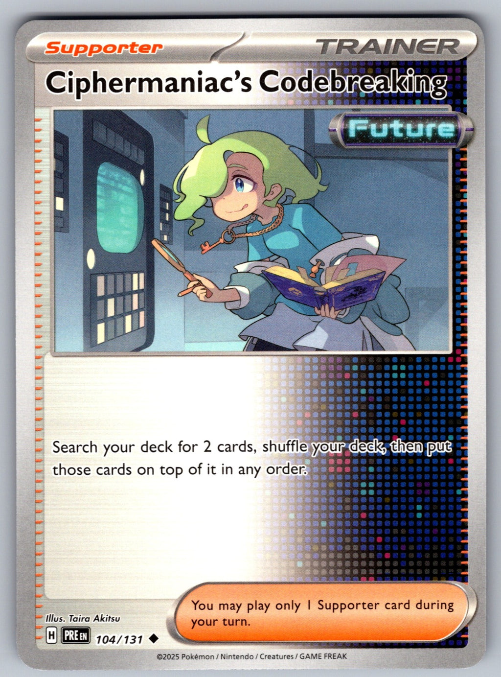 Ciphermaniac's Codebreaking Uncommon SV: Prismatic Evolutions 104/131 NM 2025