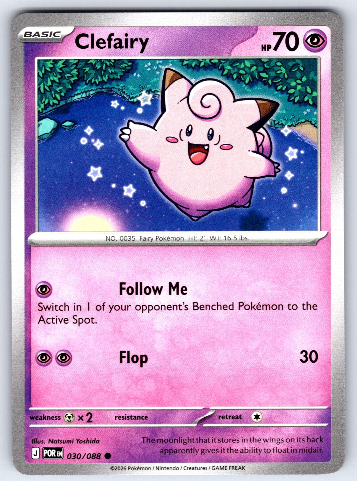 Clefairy Common ME03: Perfect Order 030/088 NM 2026