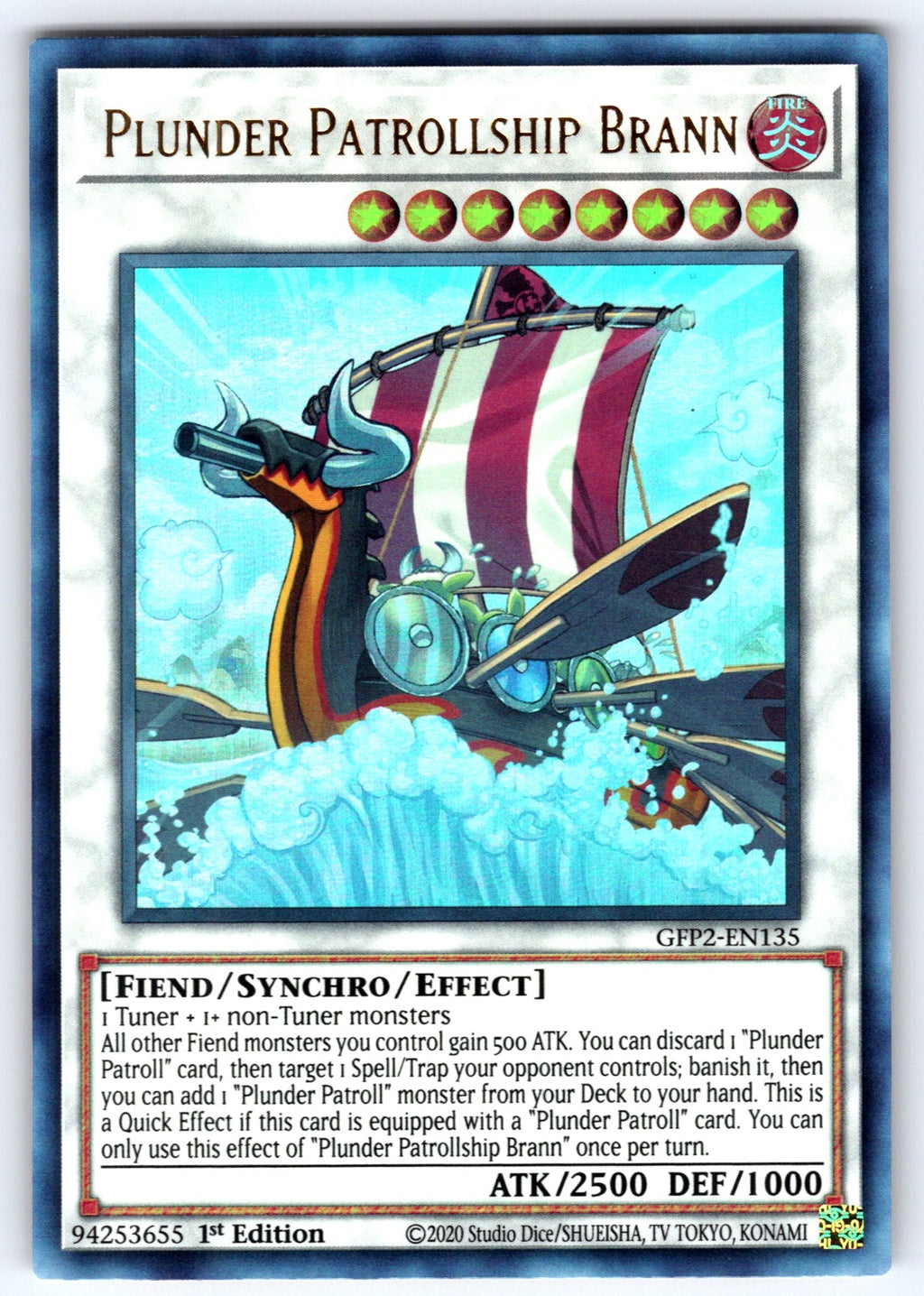 Plunder Patrollship Brann 1st Edition Ultra Rare Ghosts From the Past: The 2nd H