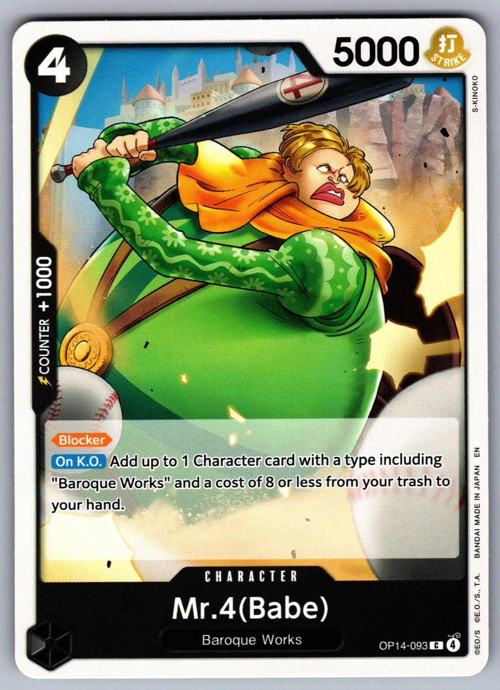 Mr.4(Babe) C The Azure Sea's Seven OP14-093 NM 2026