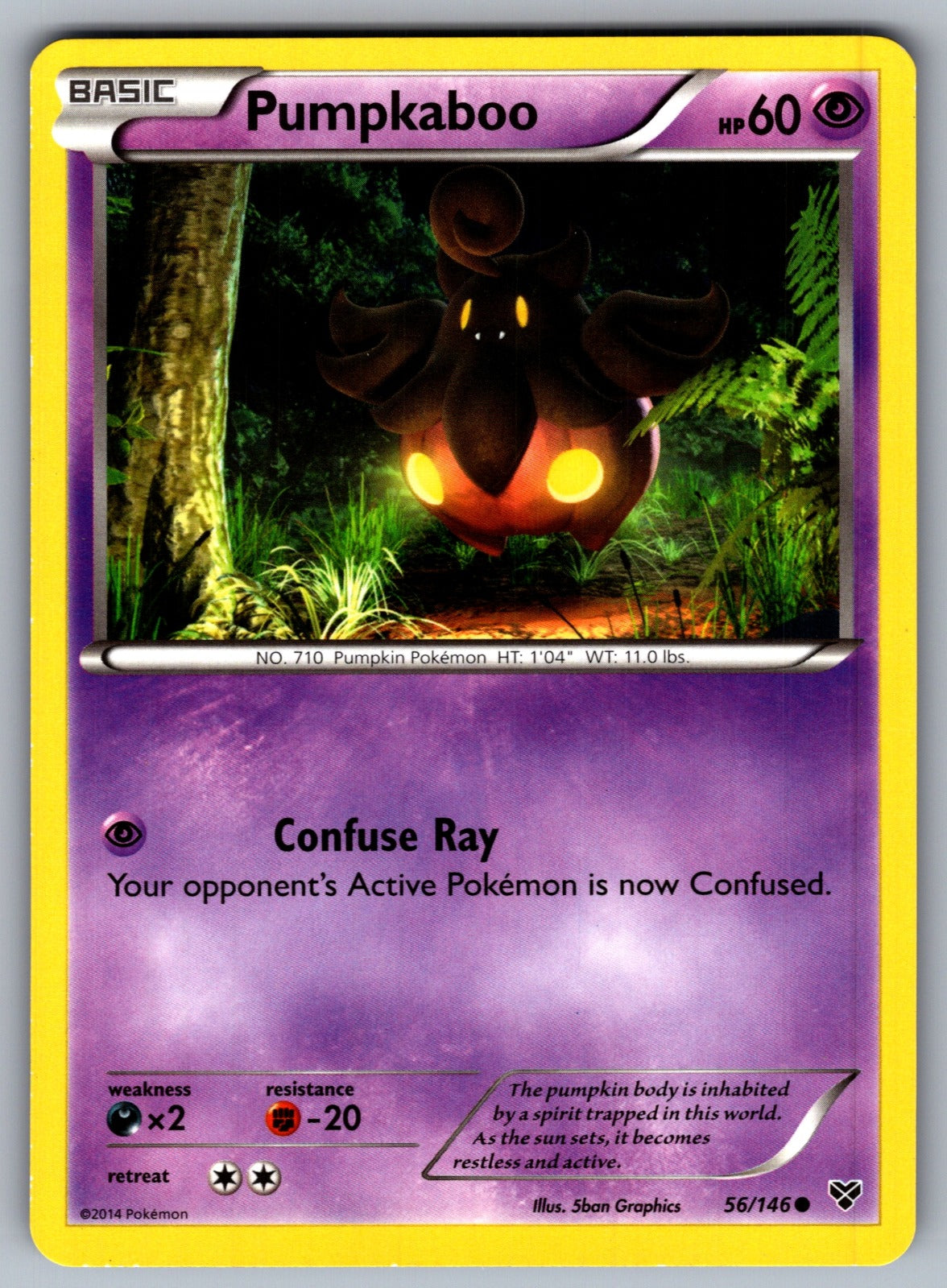 Pumpkaboo Common XY Base Set 56/146 LP 2014