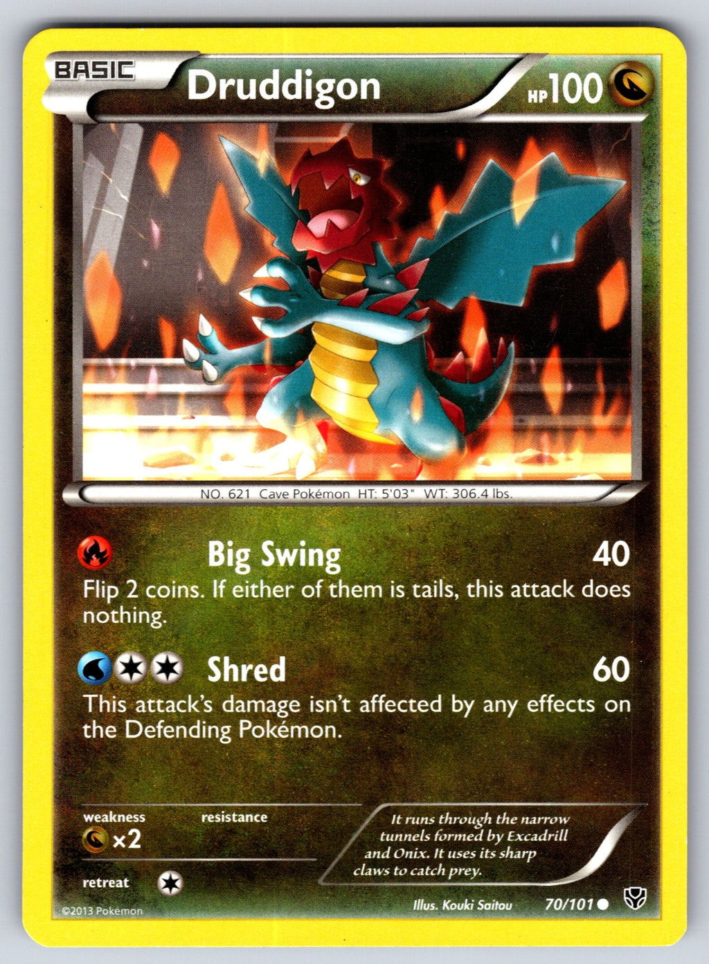 Druddigon Common Plasma Blast 70/101 LP 2013