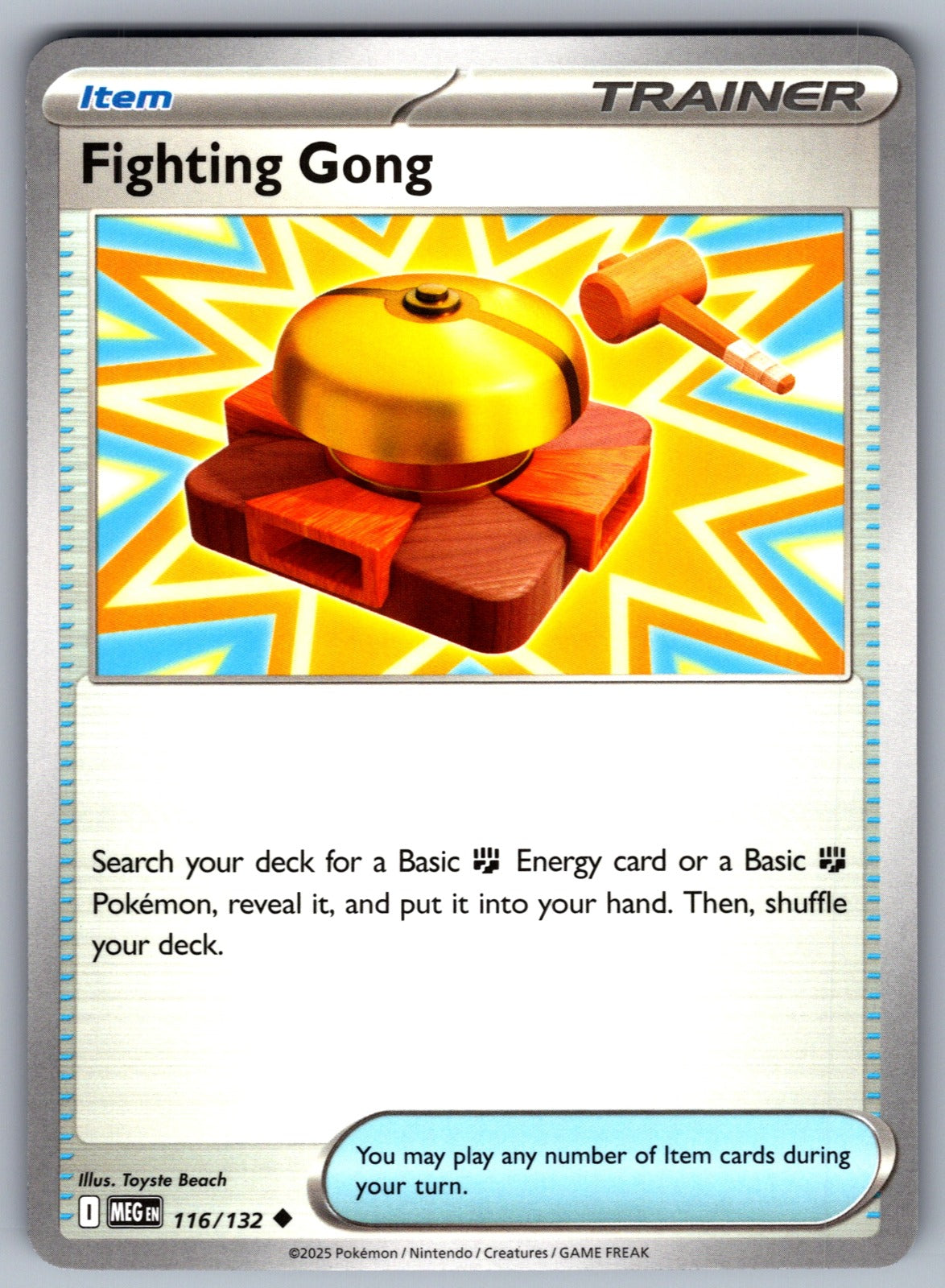 Fighting Gong Uncommon ME01: Mega Evolution 116/132 NM 2025