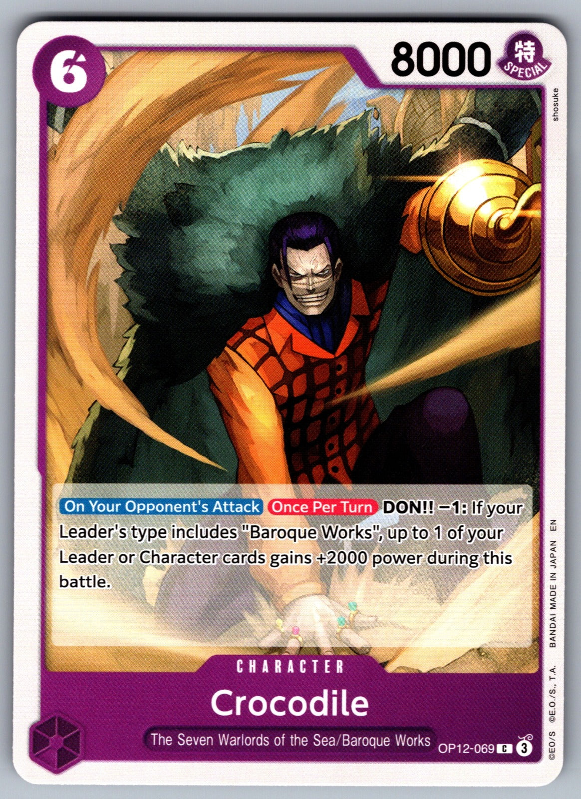 Crocodile C Legacy of the Master OP12-069 NM 2025