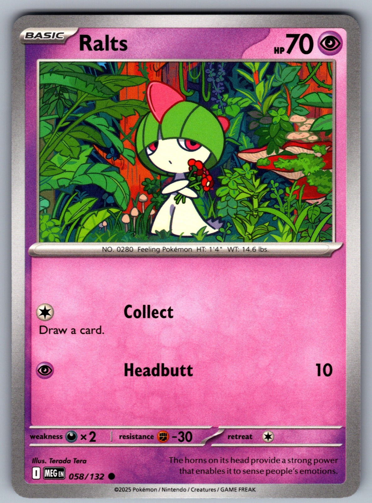 Ralts Common ME01: Mega Evolution 058/132 NM 2025