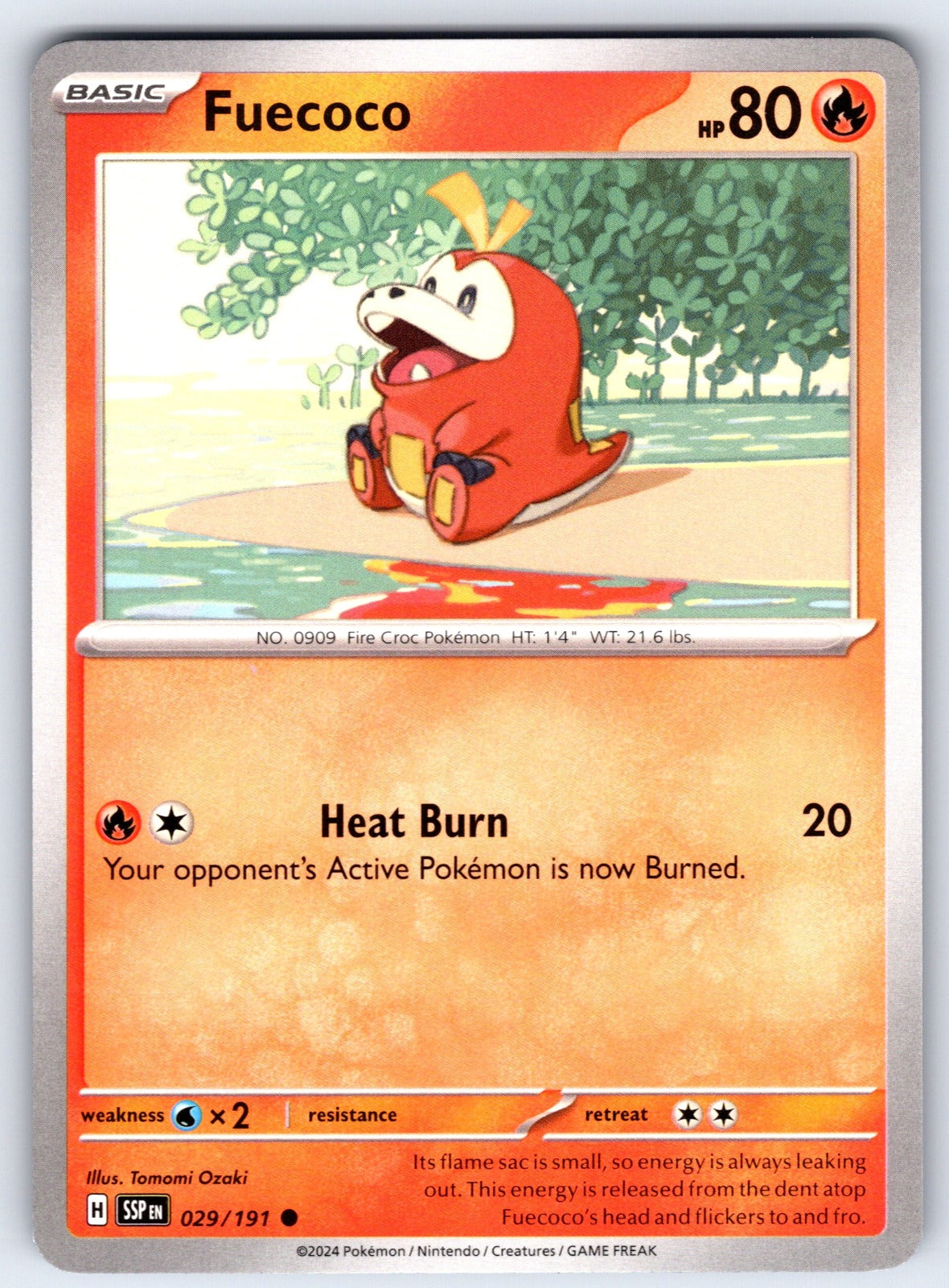 Fuecoco Common SV08: Surging Sparks 029/191 NM 2024