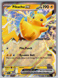 Pikachu ex Holo Double Rare SV02: Paldea Evolved 063/193 NM 2023