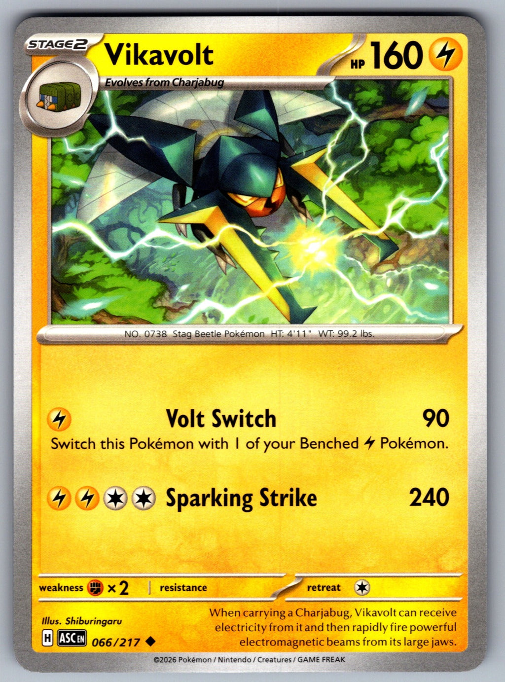 Vikavolt Uncommon ME: Ascended Heroes 066/217 NM 2026