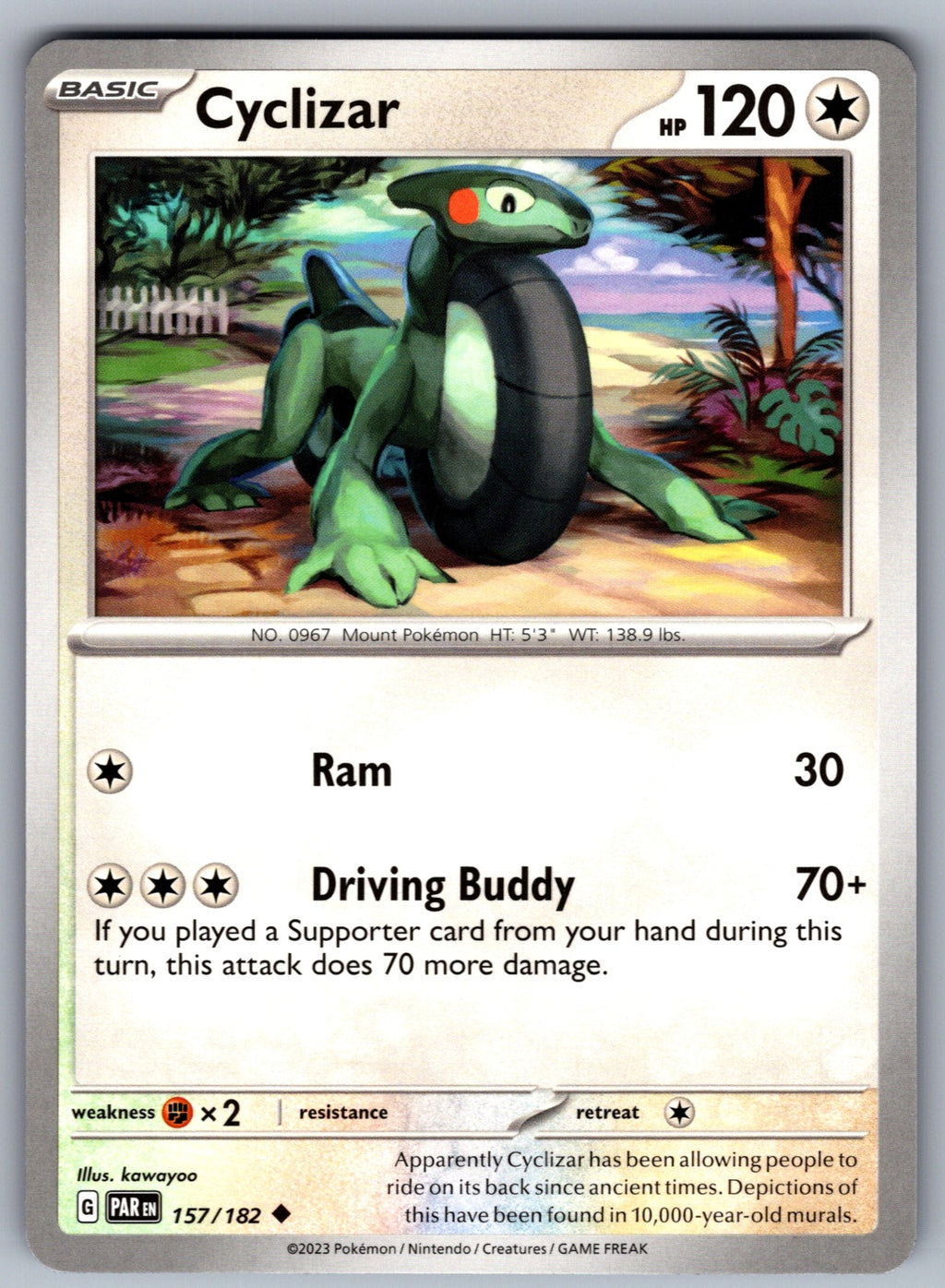 Cyclizar Uncommon SV04: Paradox Rift 157/182 NM 2023
