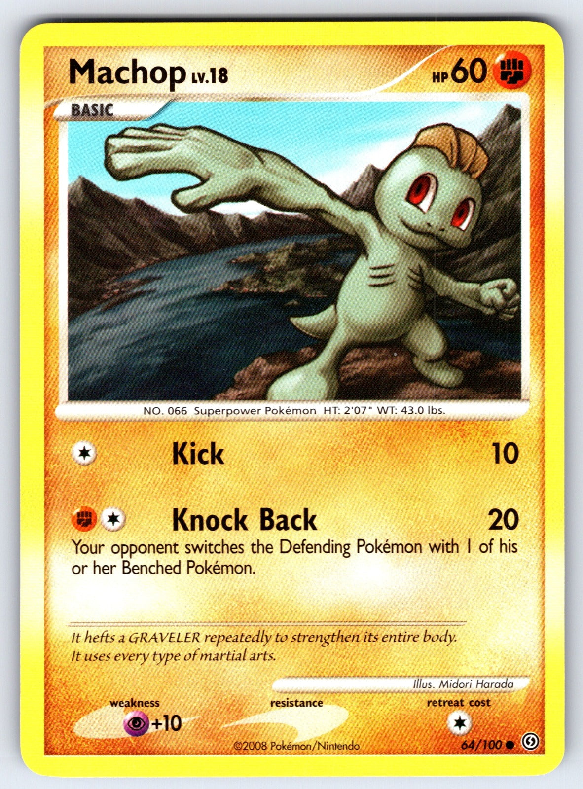 Machop Common Stormfront 64/100 LP 2008