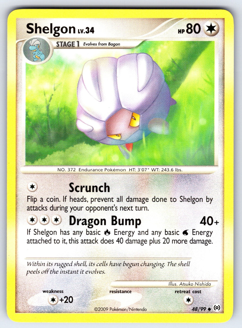 Shelgon Uncommon Arceus 48/99 LP 2009