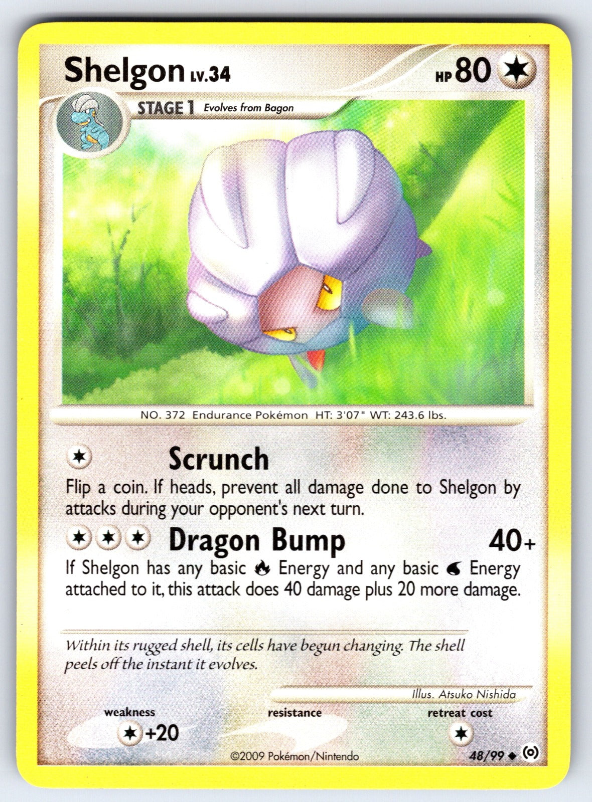 Shelgon Uncommon Arceus 48/99 LP 2009