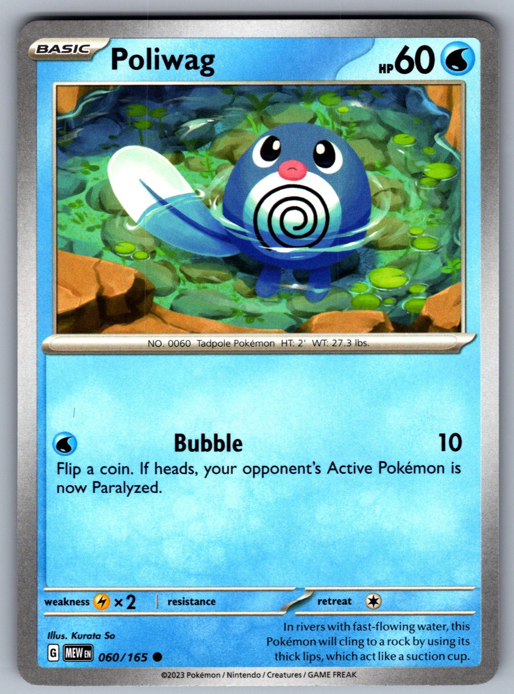 Poliwag Common SV: Scarlet & Violet 151 060/165 NM 2023