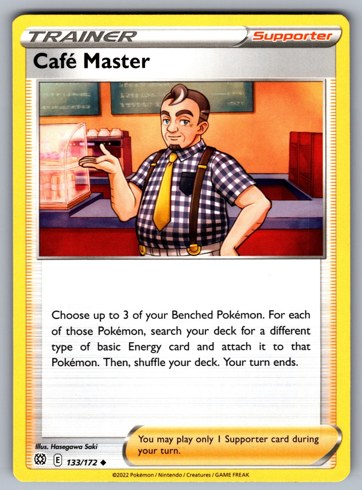 Cafe Master Uncommon SWSH09: Brilliant Stars 133/172 NM 2022