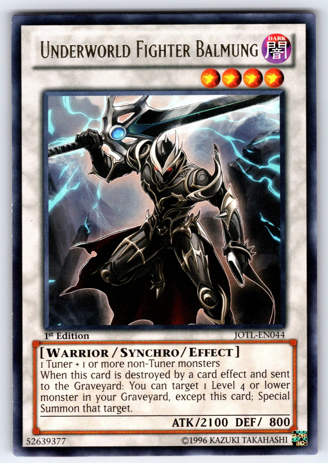 Underworld Fighter Balmung Unlimited Rare Judgment of the Light JOTL-EN044 NM 20