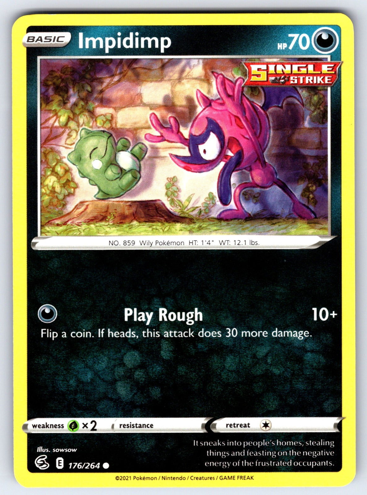 Impidimp Common SWSH08: Fusion Strike 176/264 NM 2021