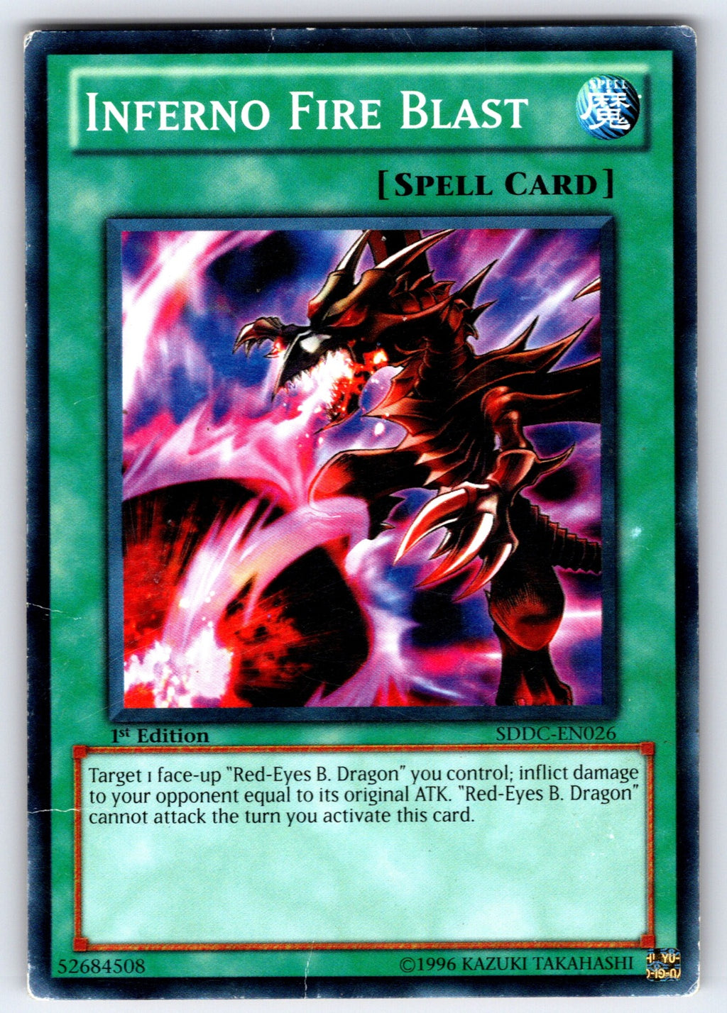 Inferno Fire Blast 1st Edition Common Structure Deck: Dragons Collide SDDC-EN026
