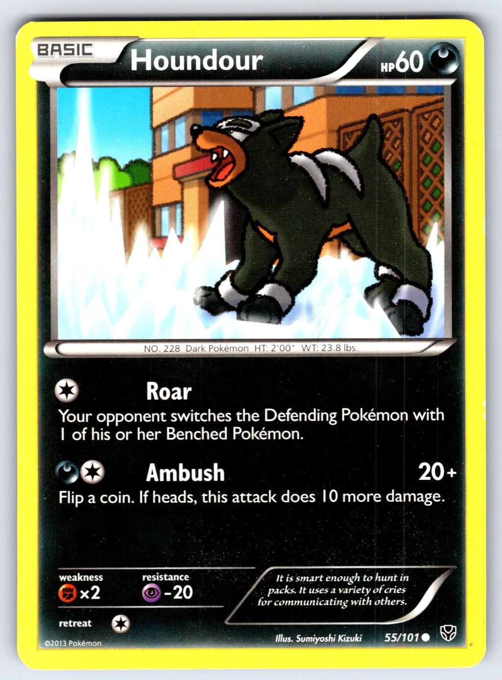 Houndour Common Plasma Blast 55/101 LP 2013
