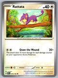 Rattata Common SV: Scarlet & Violet 151 019/165 NM 2023