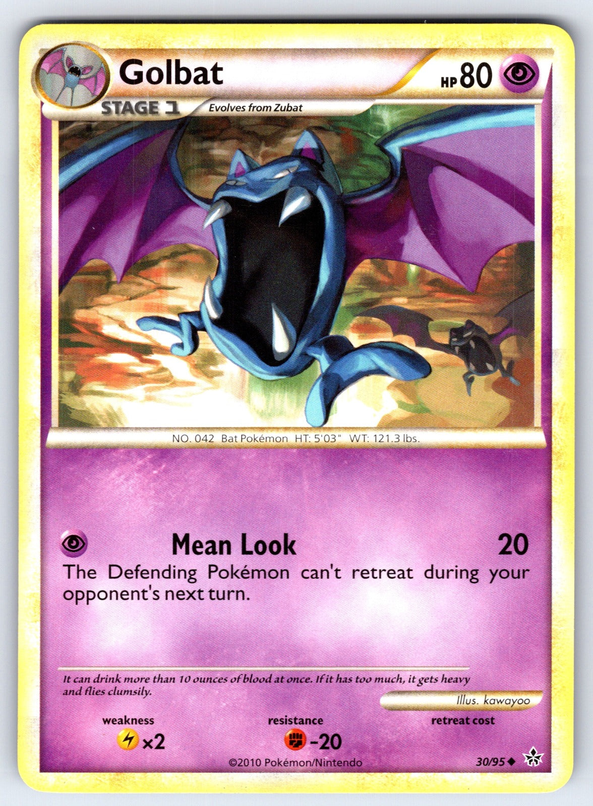 Golbat Uncommon Unleashed 30/95 LP 2010