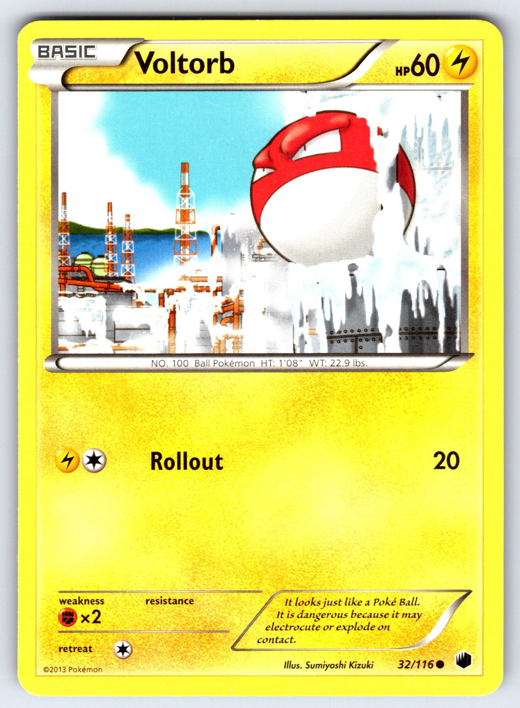Voltorb Common Plasma Freeze 32/116 LP 2013