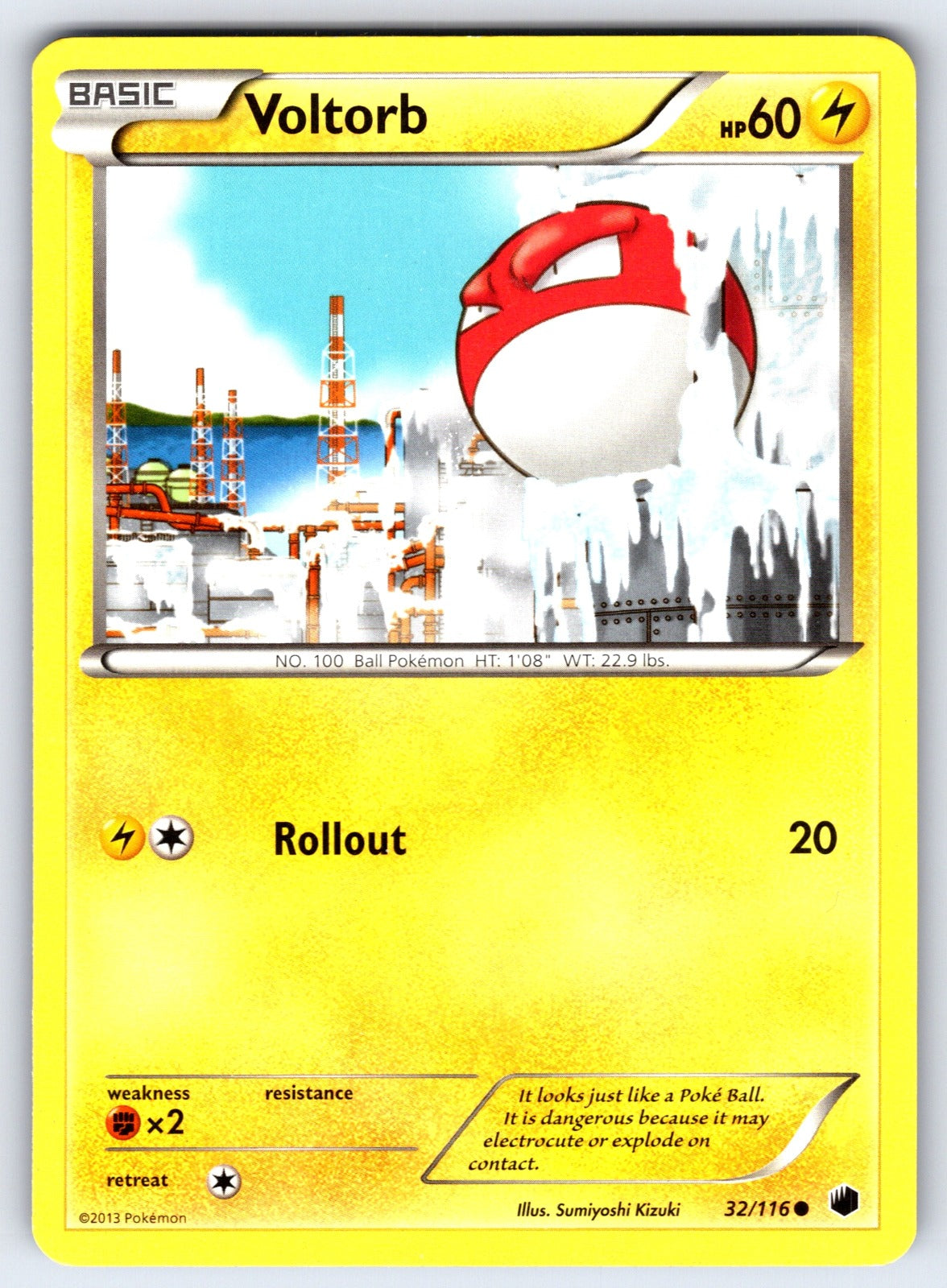 Voltorb Common Plasma Freeze 32/116 LP 2013