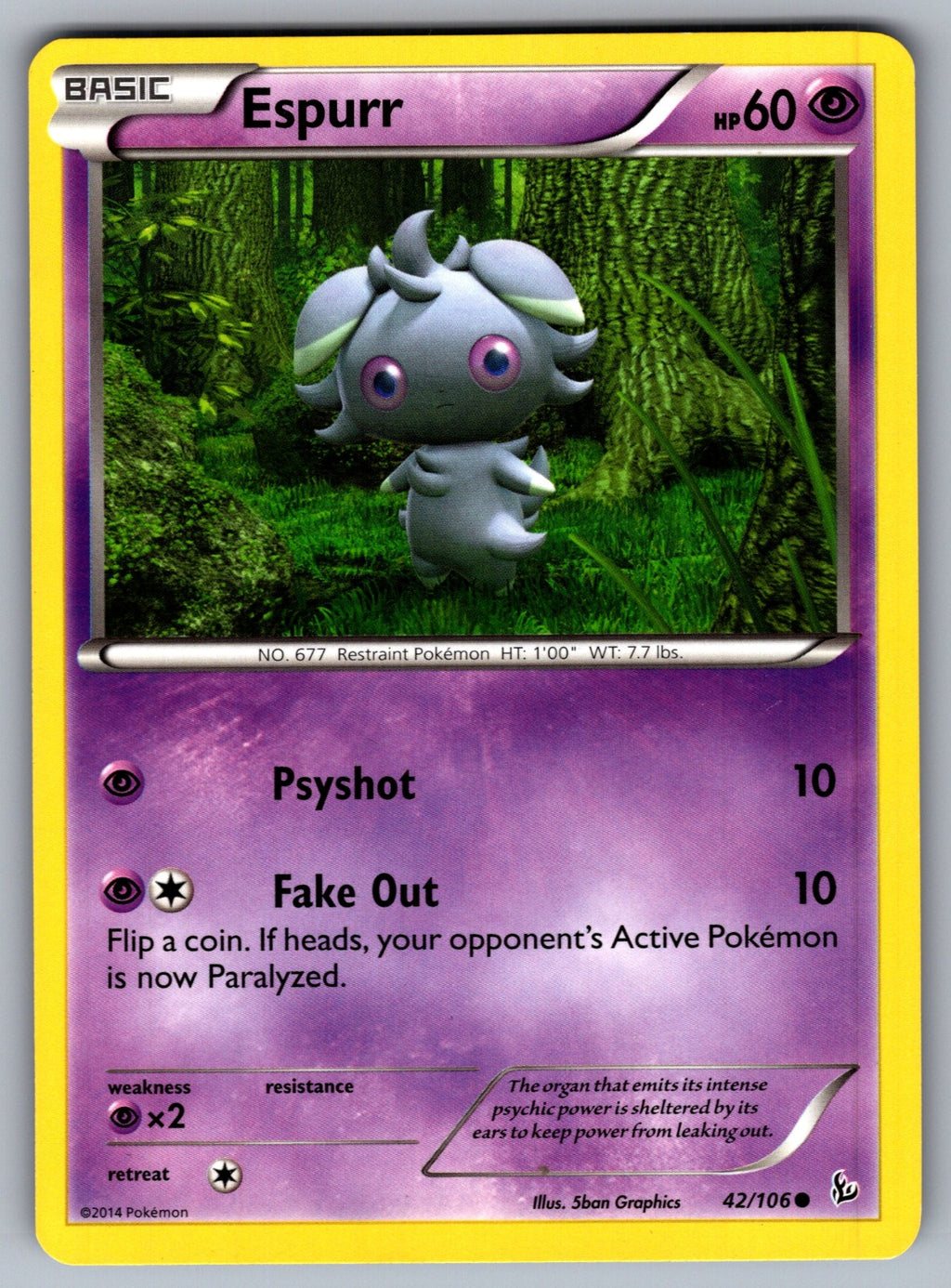 Espurr Common XY - Flashfire 42/106 LP 2014