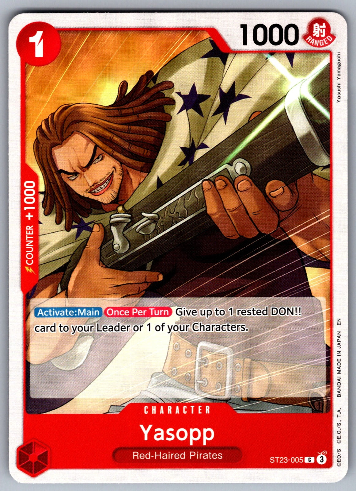 Yasopp C Starter Deck 23: RED Shanks ST23-005 NM 2025