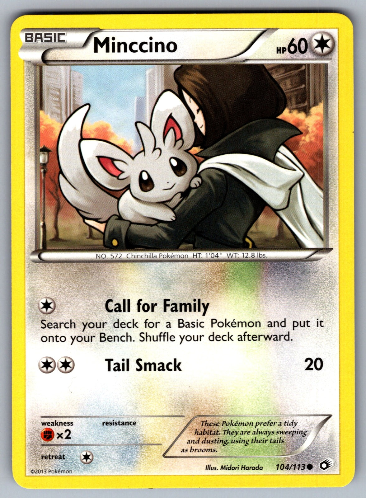 Minccino Common Legendary Treasures 104/113 LP 2013