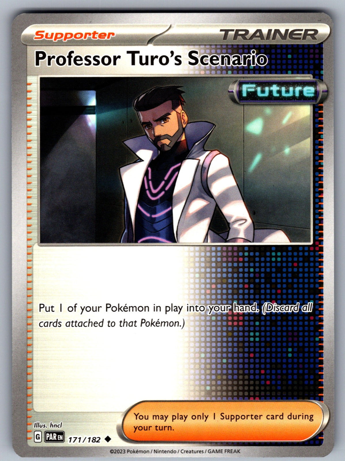 Professor Turo's Scenario Uncommon SV04: Paradox Rift 171/182 NM 2023
