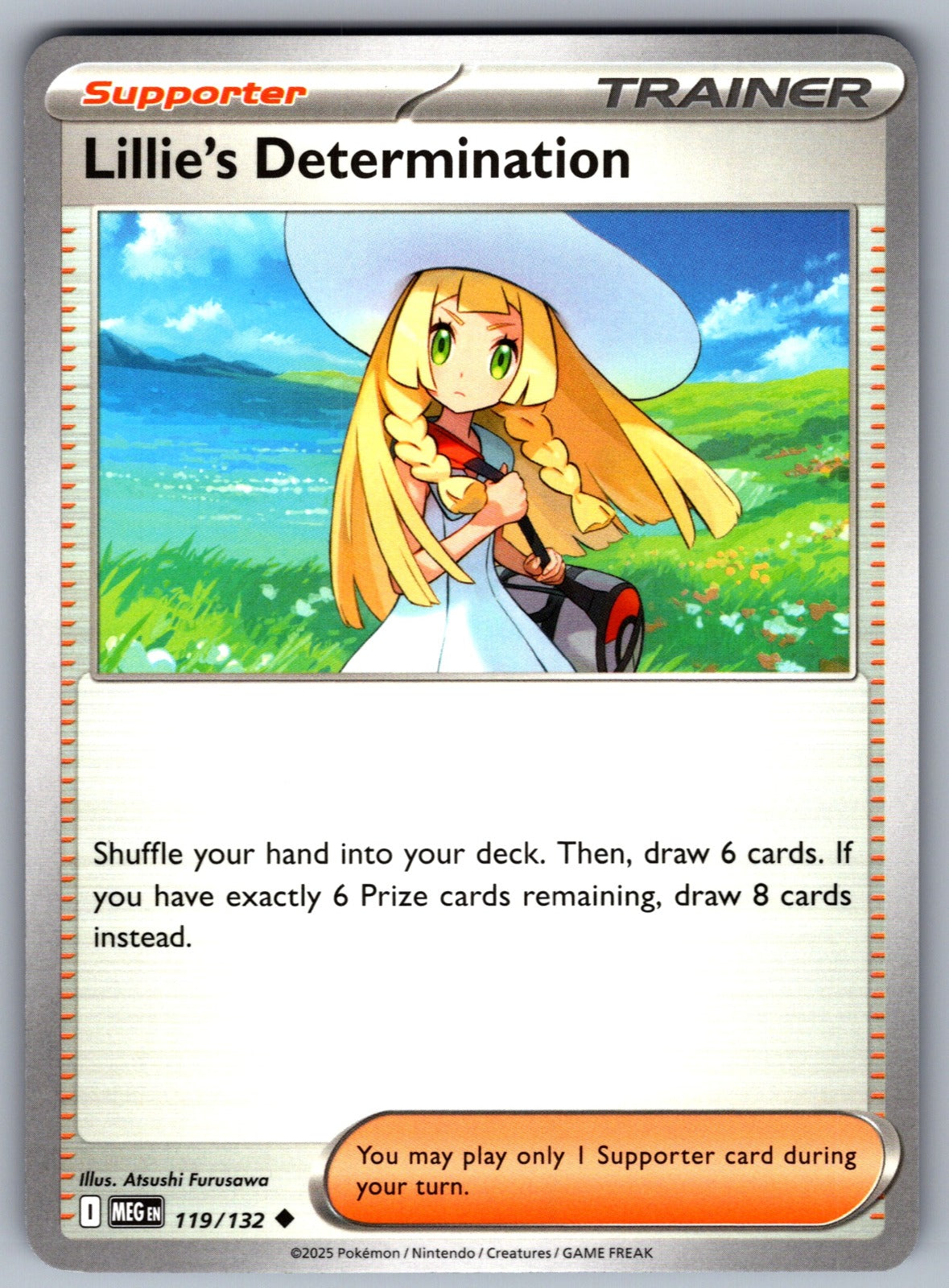 Lillie's Determination Uncommon ME01: Mega Evolution 119/132 NM 2025
