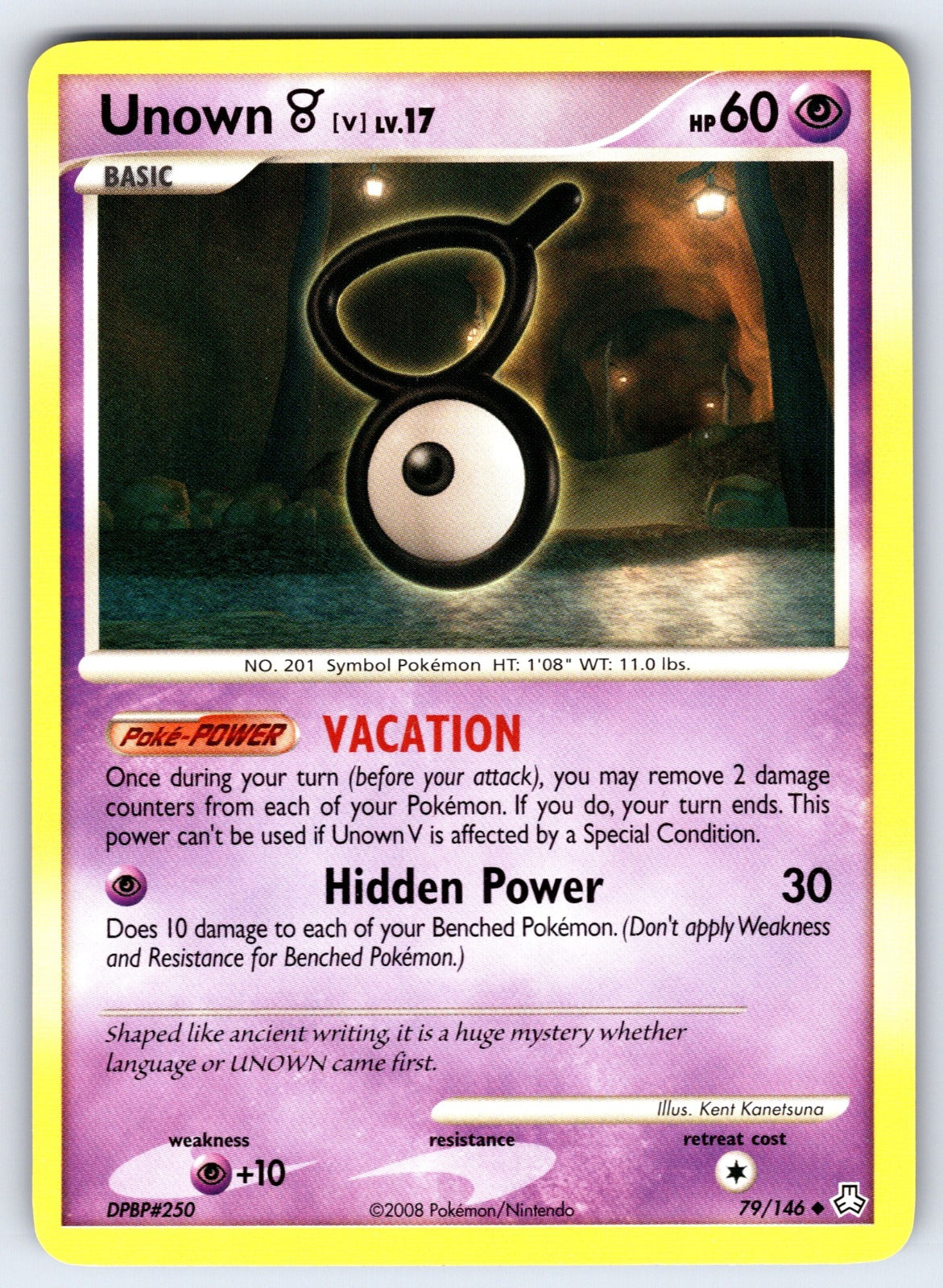 Unown (V) Uncommon Legends Awakened 79/146 LP 2008