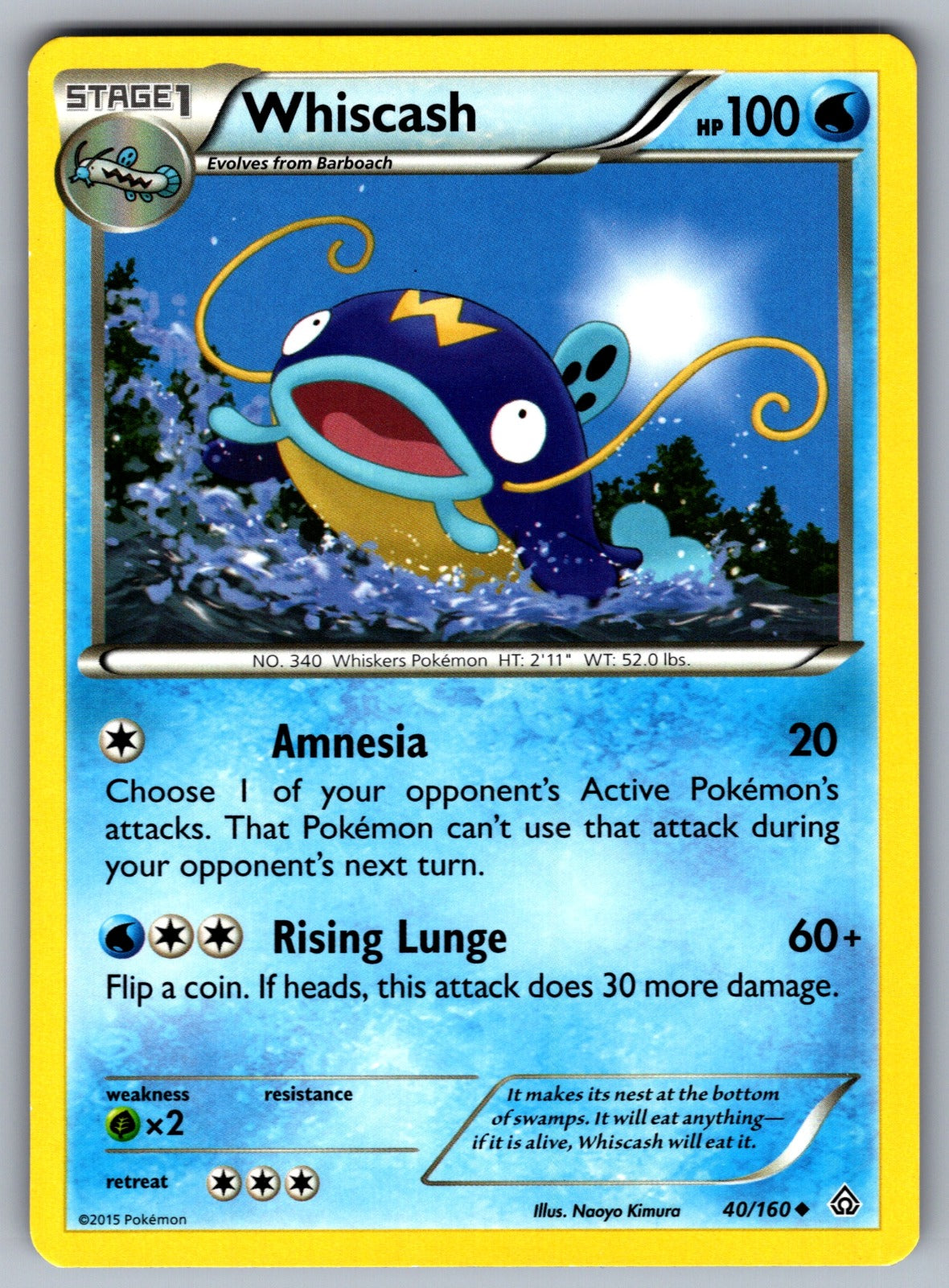 Whiscash Uncommon XY - Primal Clash 40/160 LP 2015