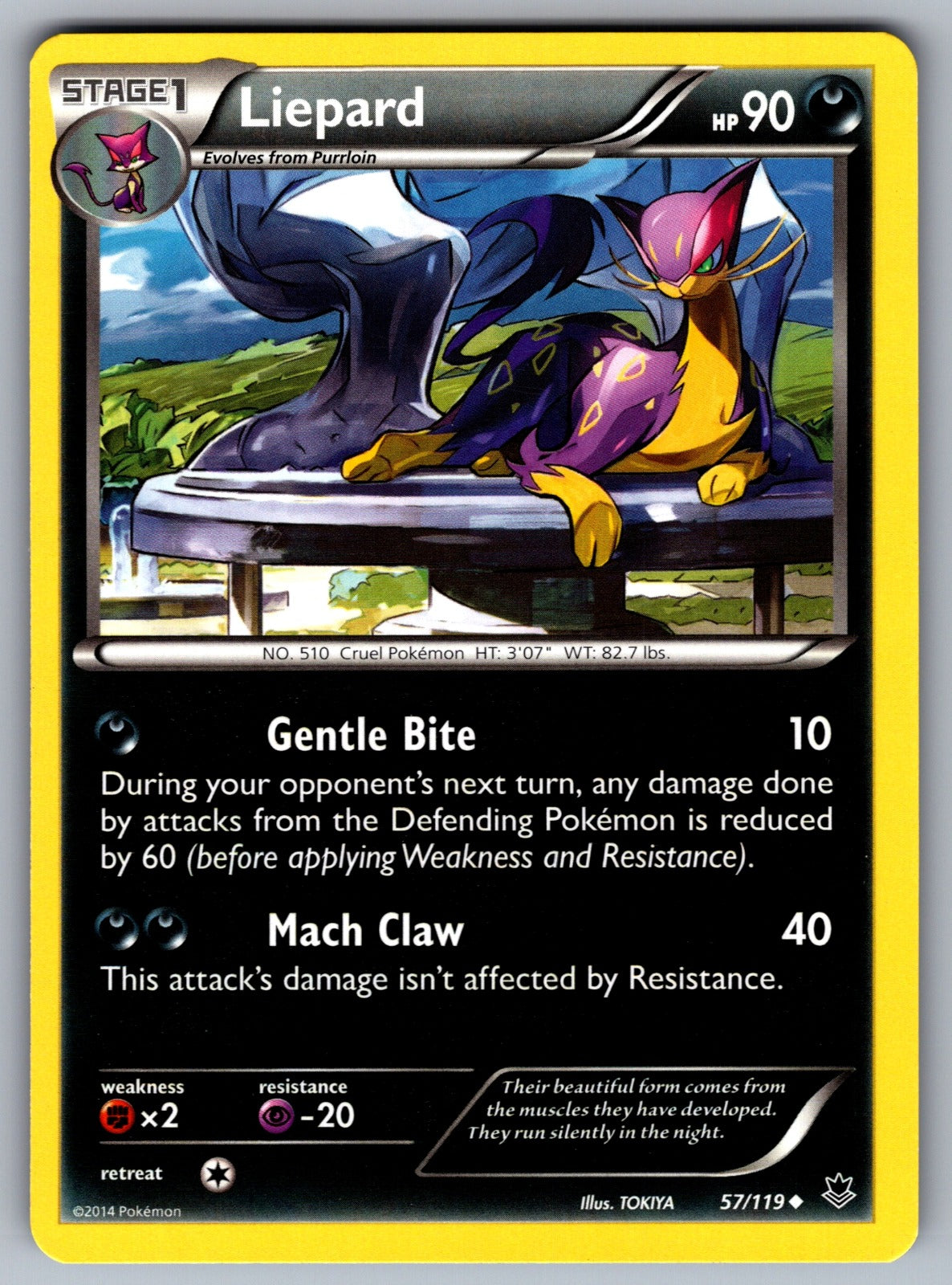 Liepard Uncommon XY - Phantom Forces 57/119 LP 2014