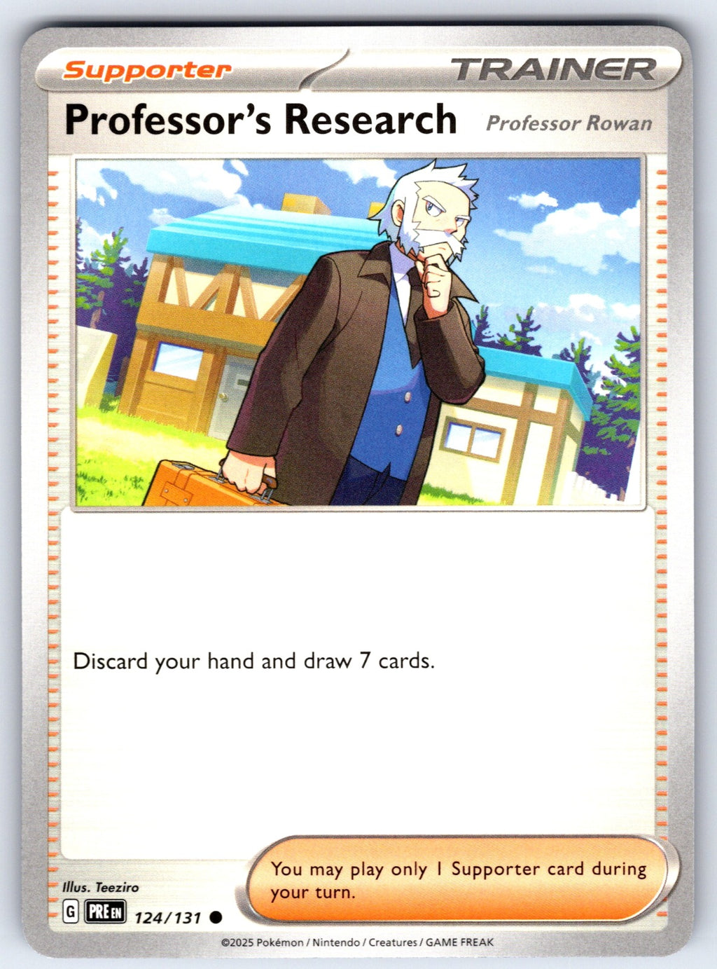 Professor's Research [Professor Rowan] Common SV: Prismatic Evolutions 124/131 NM 2025