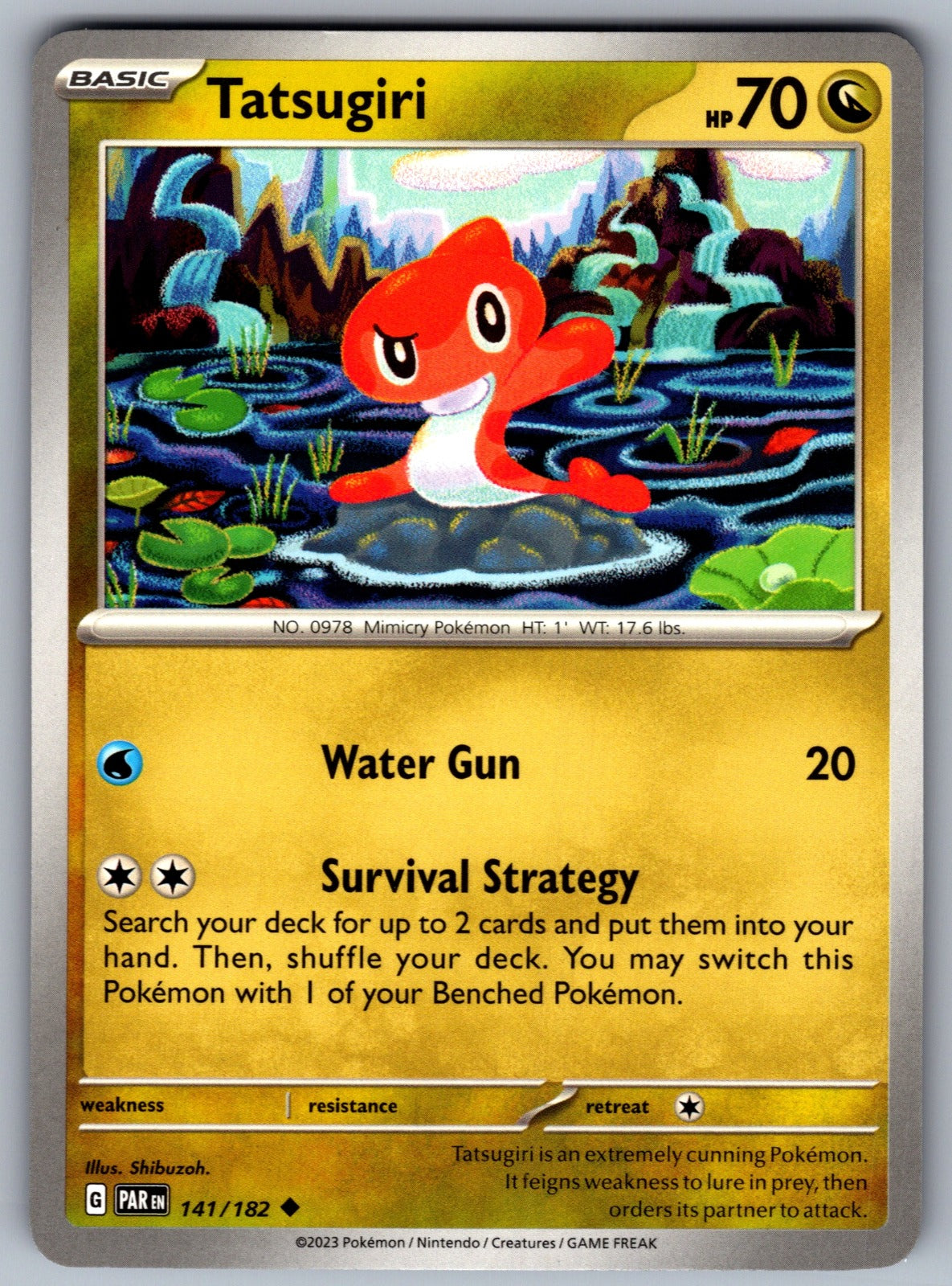 Tatsugiri Uncommon SV04: Paradox Rift 141/182 NM 2023