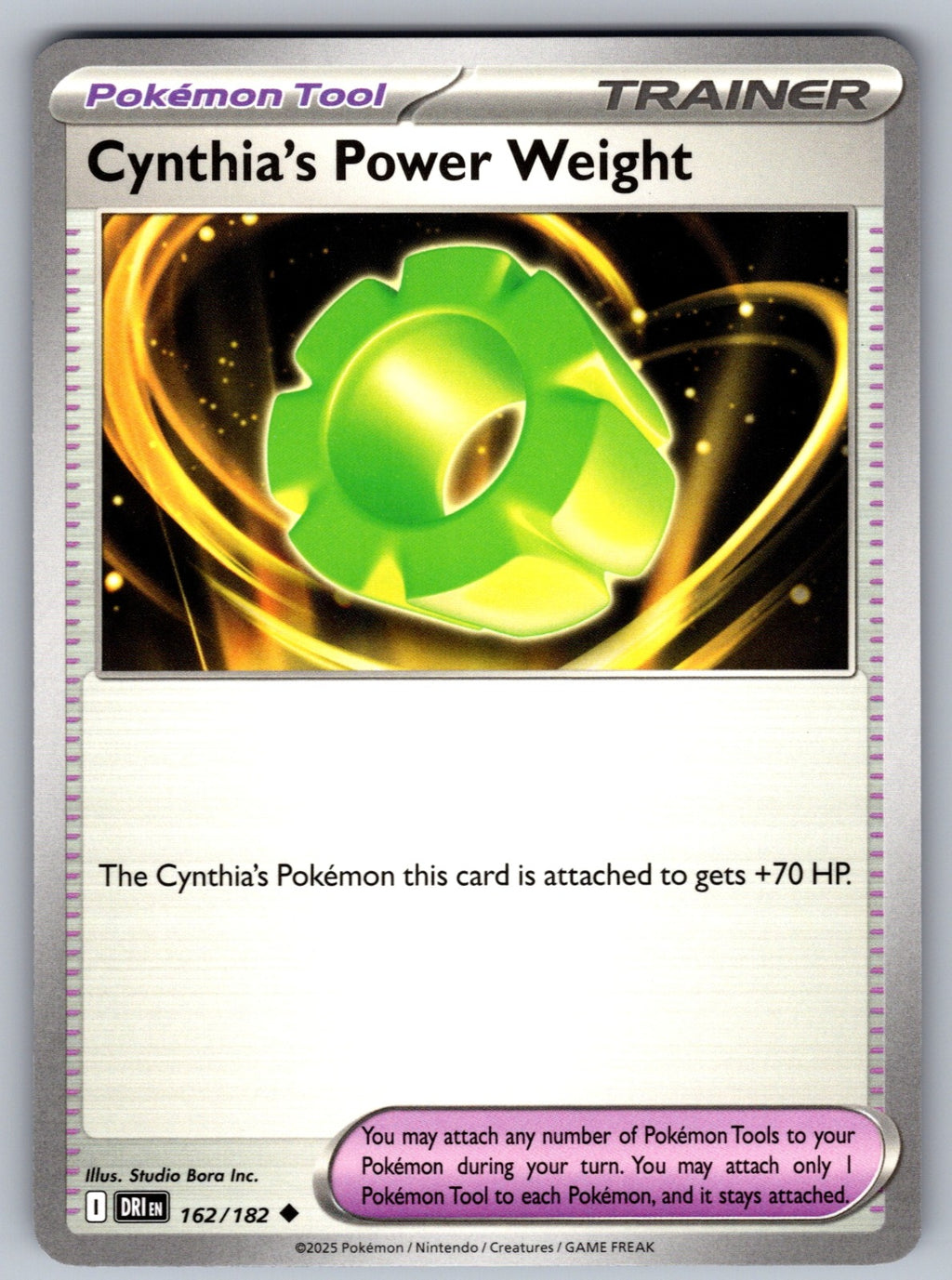 Cynthia's Power Weight Uncommon SV10: Destined Rivals 162/182 NM 2025