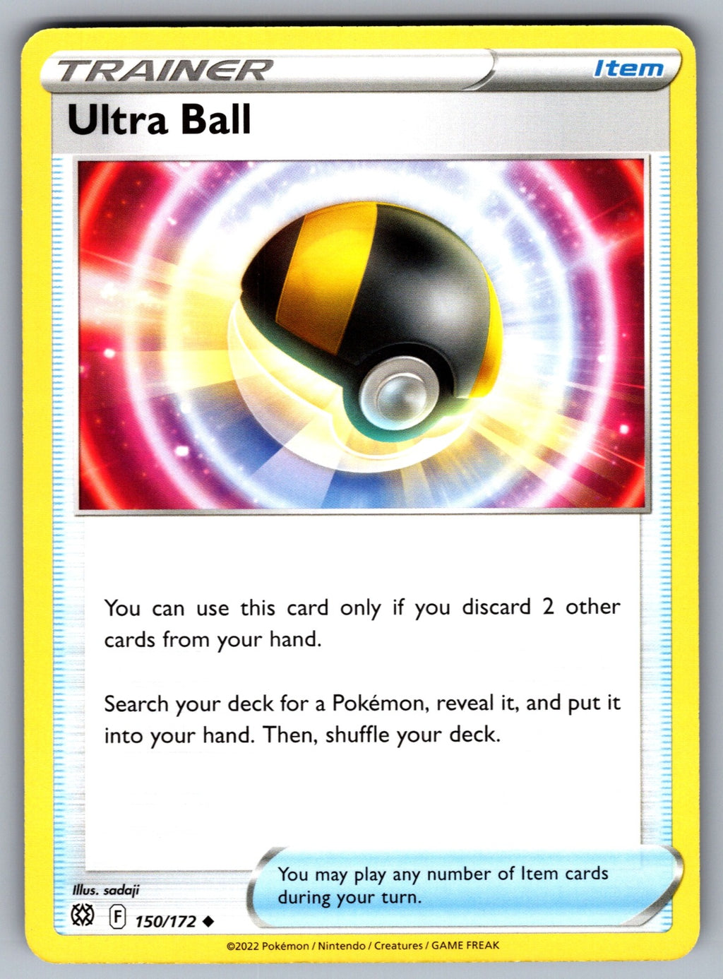 Ultra Ball Uncommon SWSH09: Brilliant Stars 150/172 NM 2022