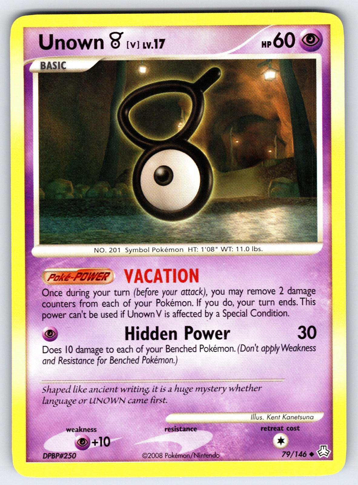 Unown (V) Uncommon Legends Awakened 79/146 LP 2008