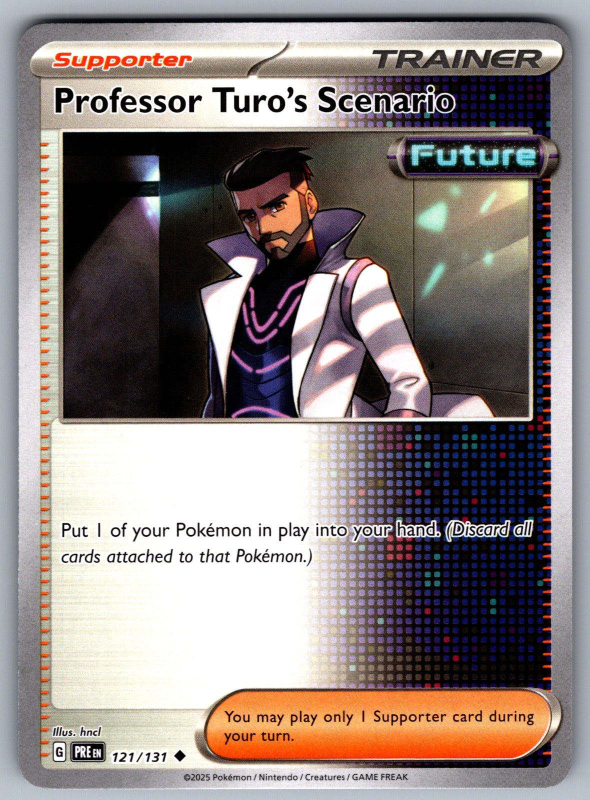 Professor Turo's Scenario Uncommon SV: Prismatic Evolutions 121/131 NM 2025