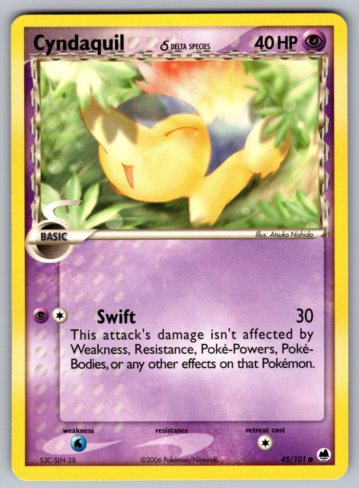 Cyndaquil (Delta Species) Common Dragon Frontiers 45/101 NM 2006