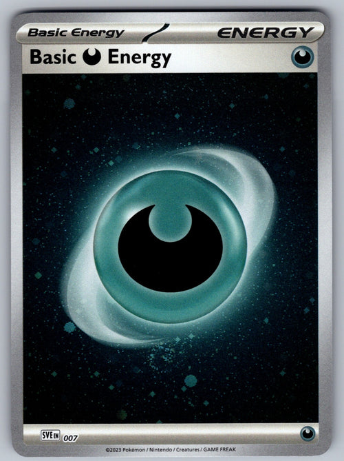 Basic Darkness Energy (Cosmos Holo) Holo Common SVE: Scarlet & Violet Energies 0