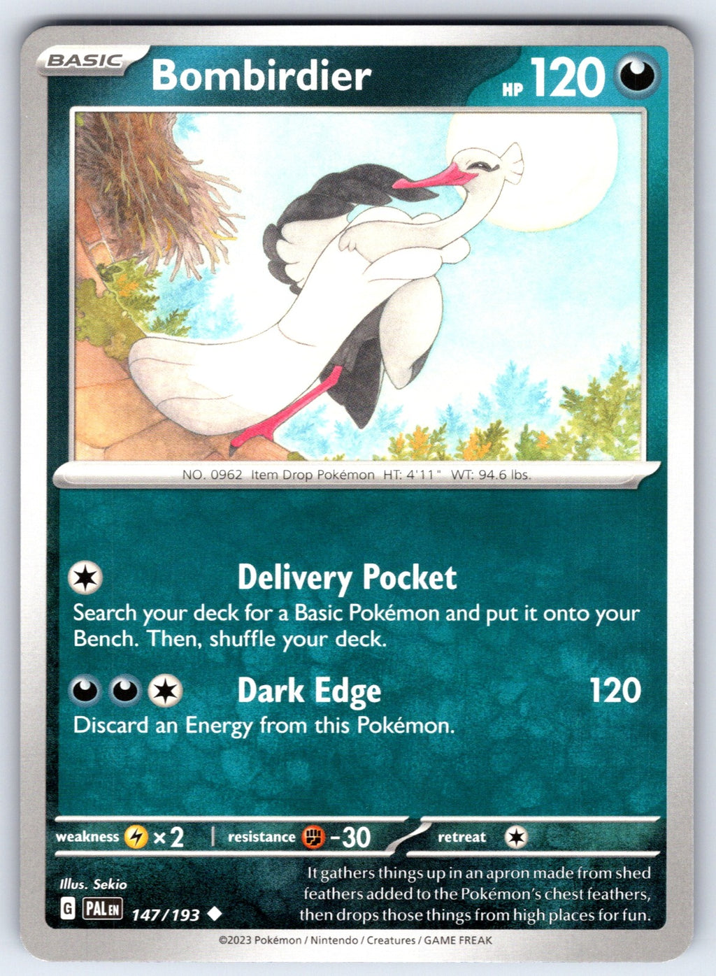 Bombirdier Uncommon SV02: Paldea Evolved 147/193 LP 2023