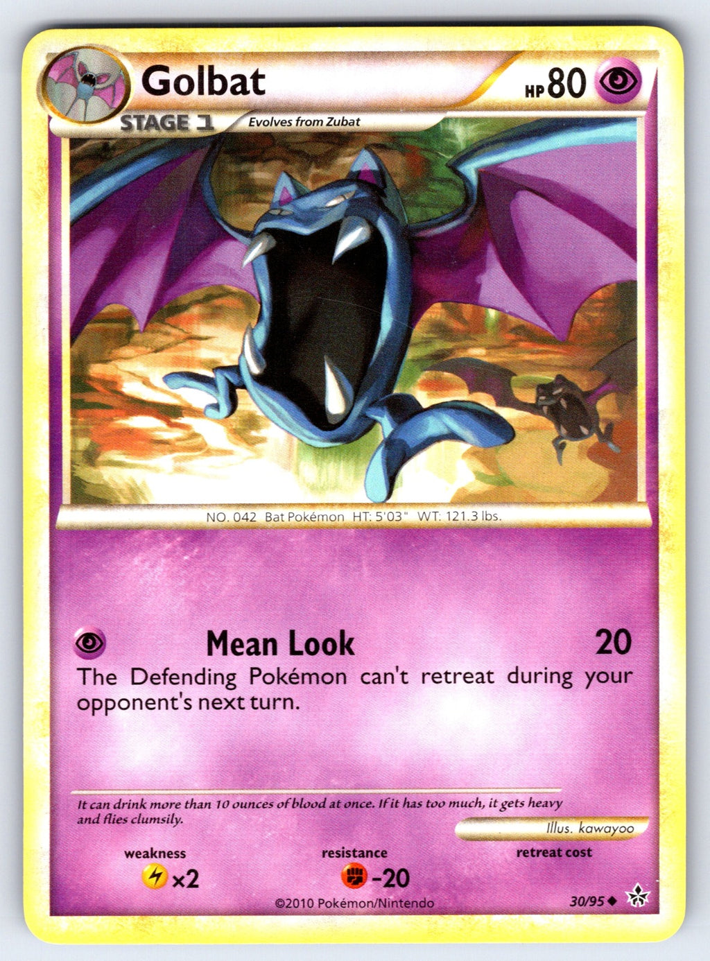 Golbat Uncommon Unleashed 30/95 LP 2010
